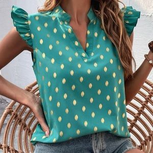 XL SHEIN flutter sleeve top. Never worn